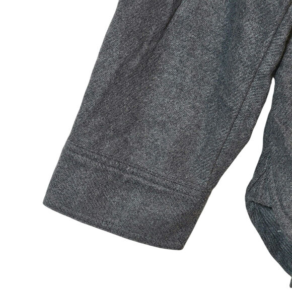 American Eagle Gray Oversized Shacket Button Down Soft Cozy Fall Layering  L - Picture 4 of 12